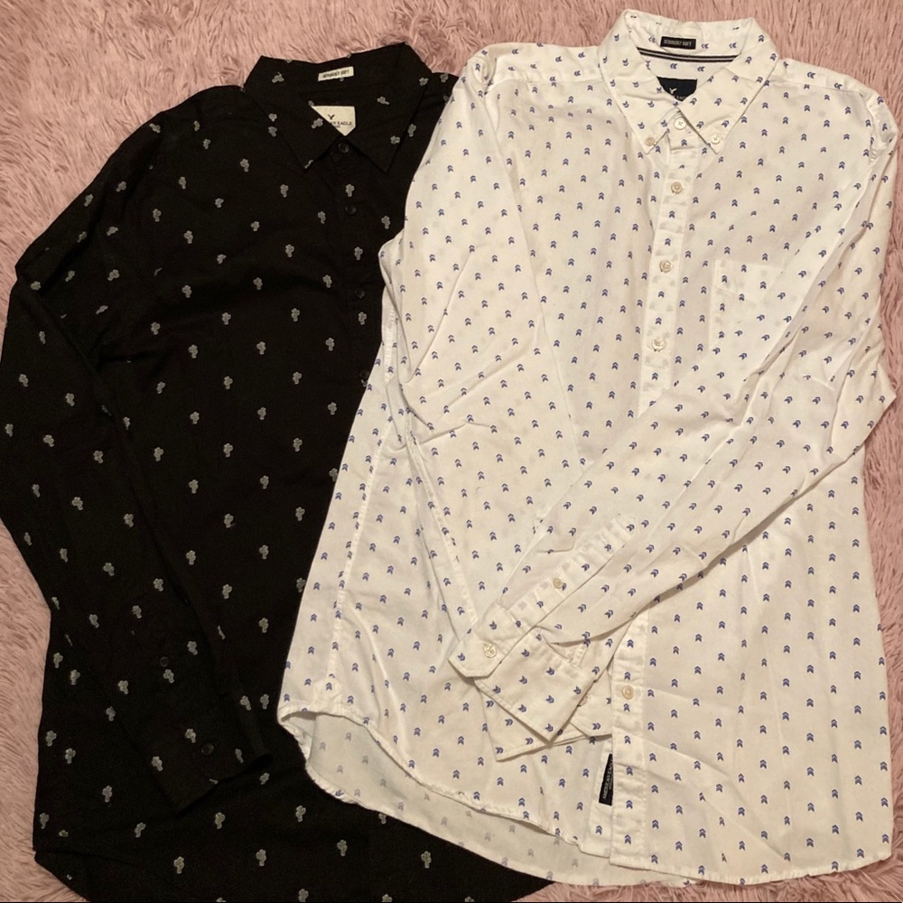 2 American Eagle Men’s L/S Shirts
